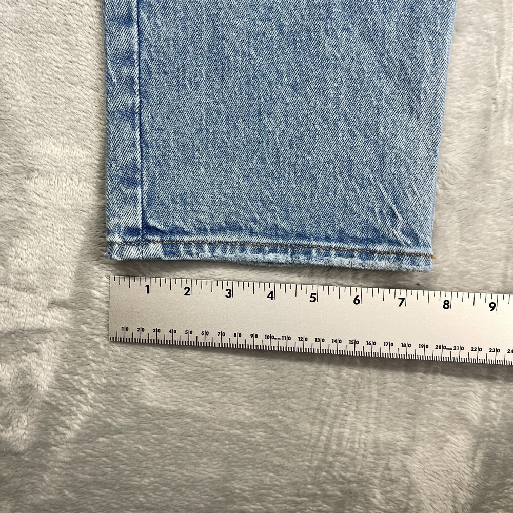 Abercrombie & Fitch Curve Love Jeans Womens 4/27 Blue Ultra High Rise Straight - Picture 6 of 9